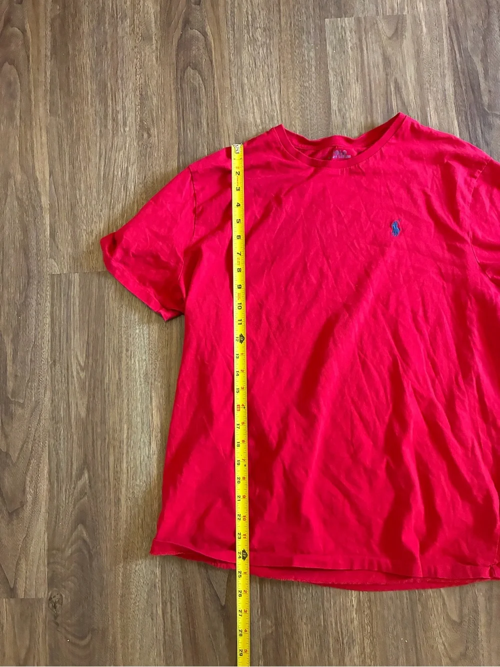 Polo Ralph Lauren Men’s Tee Shirt Polo Pony Size XL Red Crew Neck Short Sleeve
